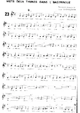 descargar la partitura para acordeón Mets deux thunes dans l' Bastringue (Fox Trot) en formato PDF