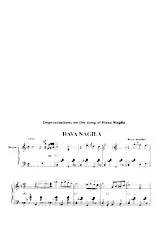 télécharger la partition d'accordéon Improvisation (Sur le thème de la chanson : Hava Nagila) (Arrangement : Boris Veksler) au format PDF
