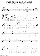 scarica la spartito per fisarmonica Y'a du soleil dans ma maison (Marche Disco) in formato PDF