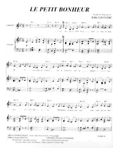 download the accordion score Le petit bonheur in PDF format