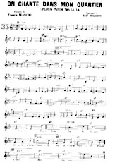 descargar la partitura para acordeón On chante dans mon quartier (Ploum ploum tra la la) (Valse) en formato PDF