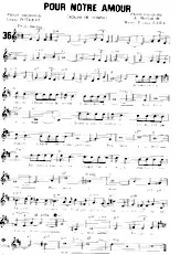 scarica la spartito per fisarmonica Pour notre amour (Noche de Ronda) (Boléro) in formato PDF