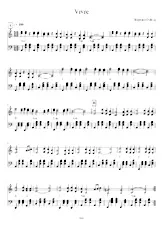download the accordion score Vivre in PDF format