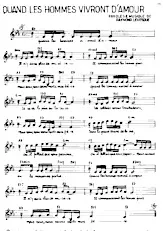 download the accordion score Quand les hommes vivront d'amour (Interprètes : Félix Leclerc / Gilles Vigneault / Robert Charlebois) (Ballade)  in PDF format
