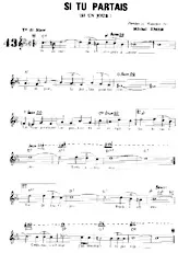 download the accordion score Si tu partais (Si un jour) (Slow) in PDF format