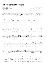 download the accordion score Are you lonesome tonight (Interprète : Elvis Presley) (Valse Lente) in PDF format