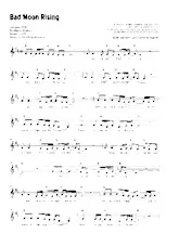 download the accordion score Bad moon rising (Medium Rock) in PDF format