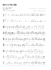 télécharger la partition d'accordéon Born un the USA (Rock) au format PDF