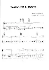 télécharger la partition d'accordéon Tango de l'ennui au format PDF