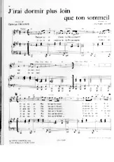 scarica la spartito per fisarmonica J'irai dormir plus loin que ton sommeil (Valse Chantée) in formato PDF