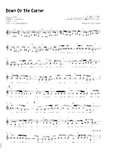 télécharger la partition d'accordéon Down on the corner (Interprètes : Creedence Clearwater Revival) (Rock) au format PDF