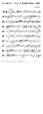 scarica la spartito per fisarmonica A sweet old fashioned girl (Interprète : Teresa Brewer) (Slow Fox) in formato PDF
