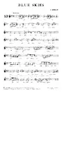 télécharger la partition d'accordéon Blue skies (Interprète : Ella Fitzgerald) (Jazz Swing) au format PDF