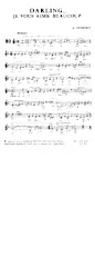 download the accordion score Darling Je vous aime beaucoup (Interprètes : Hildegarde / Nat King Cole / Nathalie Cole / Jean Sablon / Dean Martin) (Slow Fox) in PDF format
