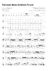 télécharger la partition d'accordéon Everybody needs somebody to love (Interprètes : The Blues Brothers) (Reggae) au format PDF