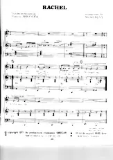 scarica la spartito per fisarmonica Rachel (Arrangement : Michel Devy) in formato PDF