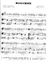 scarica la spartito per fisarmonica Manifeste (Arrangement : Michel Devy) in formato PDF