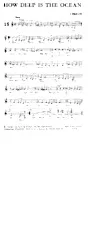 scarica la spartito per fisarmonica How deep is the Ocean (Ballade) in formato PDF