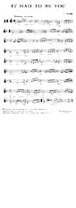 scarica la spartito per fisarmonica It had to be you (Interprète : Harry Connick Jr) (Slow Fox) in formato PDF