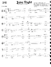 télécharger la partition d'accordéon June night (Interprètes : Ted Lewis Orchestre / Fred Wearing's Pennsylvanians / Cliff Edwards / Ipana Troubadours) (Fox Trot) au format PDF