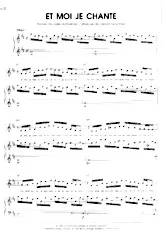 descargar la partitura para acordeón Et moi je chante en formato PDF