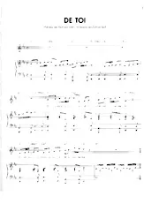 descargar la partitura para acordeón De toi (Gérard Lenorman) en formato PDF