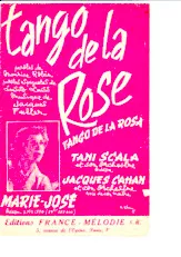 descargar la partitura para acordeón Tango de la rose (Tango de la rosa) (Chant : Marie-José) en formato PDF