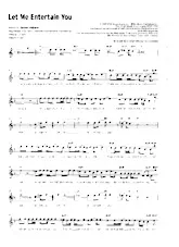 télécharger la partition d'accordéon Let me entertain you (Interprète : Robbie Williams) (Rock) au format PDF