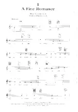 télécharger la partition d'accordéon A fine romance (Interprète : Frank Sinatra) (Slow Fox) au format PDF