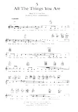 télécharger la partition d'accordéon All the things you are (Interprète : Frank Sinatra) (Ballade) au format PDF