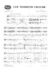 download the accordion score Les marrons chauds (Chant : Dalida) (Rock Cha Cha) in PDF format