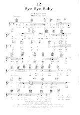 télécharger la partition d'accordéon Bye Bye Baby (Interprète : Frank Sinatra) (Slow Fox) au format PDF