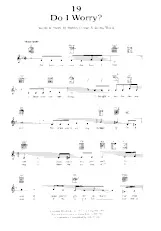 télécharger la partition d'accordéon Do I worry (Interprète : Frank Sinatra) (Slow) au format PDF