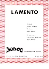 télécharger la partition d'accordéon Lamento (Chant : Frédéric Monteil) (Slow Rock) au format PDF