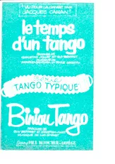 scarica la spartito per fisarmonica Le temps d'un tango (Orchestration Complète) in formato PDF