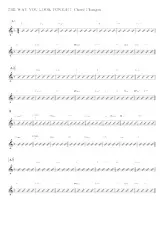 scarica la spartito per fisarmonica The way you look tonight (Bass accompaniment + Chord Changes) in formato PDF