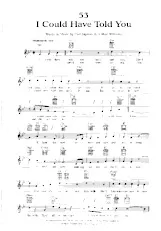 scarica la spartito per fisarmonica I could have told you (Interprète : Frank Sinatra) (Slow) in formato PDF