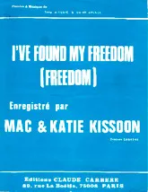 télécharger la partition d'accordéon I've found my freedom (Chant : Mac et Katie Kissoon) au format PDF