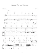 télécharger la partition d'accordéon L'amour l'amour l'amour (Chant : Mouloudji) au format PDF