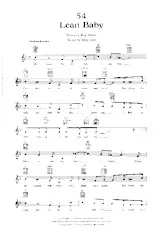 télécharger la partition d'accordéon Lean Baby (Interprète : Frank Sinatra) (Slow Fox) au format PDF