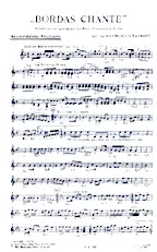 scarica la spartito per fisarmonica Bordas Chante (Sélection sur quelques célèbres chansons à boire) in formato PDF
