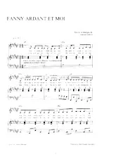 scarica la spartito per fisarmonica Fanny Ardant et Moi in formato PDF