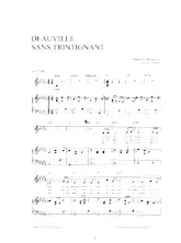 télécharger la partition d'accordéon Deauville sans Trintignant au format PDF
