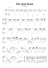 télécharger la partition d'accordéon On était beau (Arrangement : Raymond Boeglin) (Chant : Louane) au format PDF