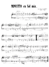 descargar la partitura para acordeón Minuetto en Sol mineur en formato PDF