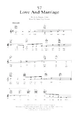 télécharger la partition d'accordéon Love and marriage (Interprète : Frank Sinatra) (Slow Fox) au format PDF