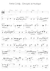 télécharger la partition d'accordéon Envoyez la musique (Chant : Annie Cordy) (Relevé) au format PDF