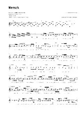télécharger la partition d'accordéon Mensch (Rock Ballade) au format PDF