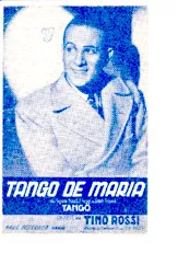 scarica la spartito per fisarmonica Tango de Maria (Chant : Tino Rossi) in formato PDF
