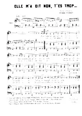 download the accordion score Elle m'a dit non T'es trop (Valse Rapide) in PDF format